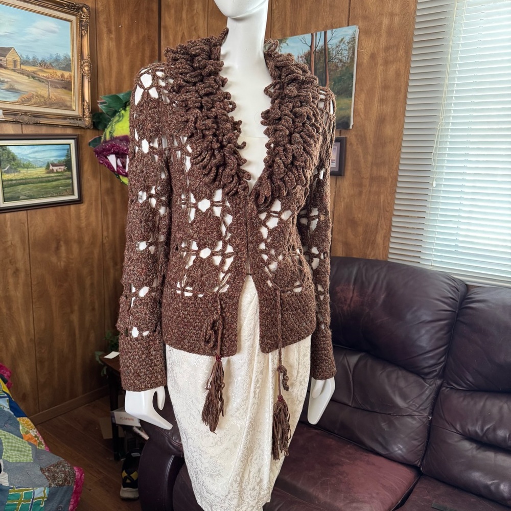 Alexandra Bartlett Knit Wool Cottagecore Boho Sweater